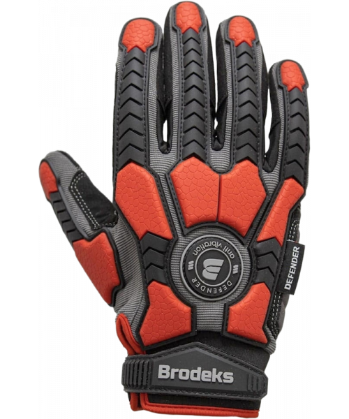 Перчатки Brodeks G-63i, серый, чёрный, красный