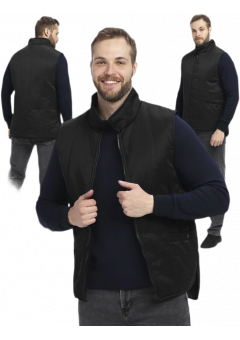 Жилет утеплённый Универсальный (тк.Смесовая,210), чёрный
