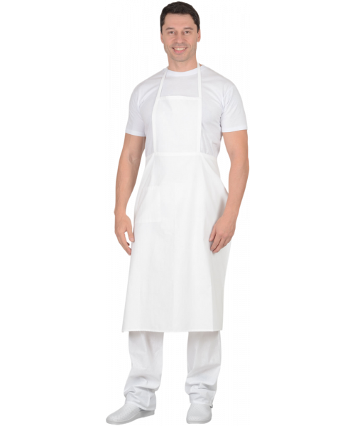 Фартук повара с грудкой (бязь) белый