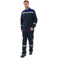 Костюм мужской Липецк-1 СОП CH (тк.Смесовая,280) брюки, тёмно-синий, васильковый