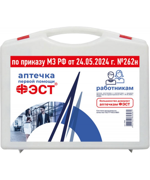 Аптечка ФЭСТ первой помощи работникам футляр из полистирола 266х220х80 (3764)