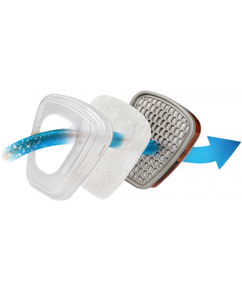 Фильтр противоаэрозольный Respik® R25 P2 R (2 шт)
