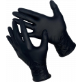 Перчатки нитриловые неопудренные Deltagrip SN тонкие абсолютно чёрные (Deltagrip Slim SN Total Black) Gward