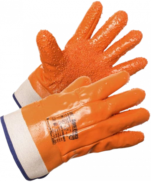 Перчатки Ампаро™ Арктика крага с ПВХ крошкой (хлопок+поролон+ПВХ), 438677
