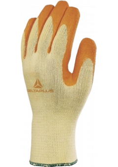 Перчатки DeltaPlus™ VE730OR (хлопок/полиэстер+рельефный латекс)