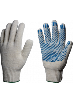 Перчатки ХБ 13кл. с ПВХ Точка 48-50гр.