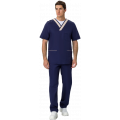 Костюм мужской MedLine Марк (тк.Смесовая,120), тёмно-синий, бежевый