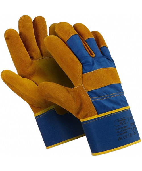 Перчатки Manipula Specialist® Сталкер (спилок/ткань+интерлок), SPL-71/MG-291