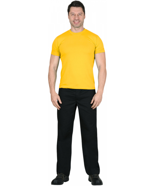 Футболка мужская жёлтая 160 гр/м2