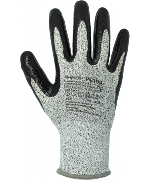 Перчатки ArmProtect противопорезные (НРРЕ+нитрил), PL100