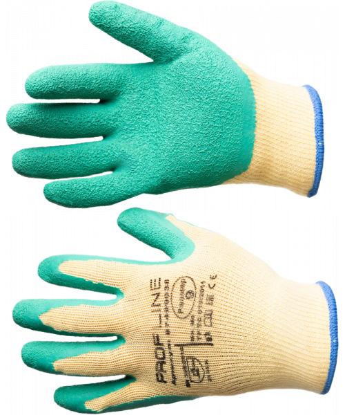 Перчатки ProfLineSpecialist полиэфирные с РЛ-покрытием, жёлтый
