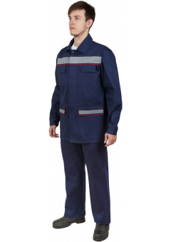 Костюм СОП Кос_019 (тк.Саржа,230) полукомбинезон, тёмно-синий