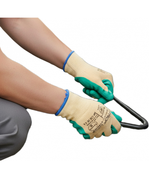 Перчатки ProfLineSpecialist полиэфирные с РЛ-покрытием, жёлтый