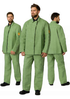 Костюм сварщика мужской 1 кл. защиты (тк.Брезент, 480),хаки