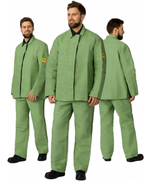 Костюм сварщика мужской 1 кл. защиты (тк.Брезент, 480),хаки