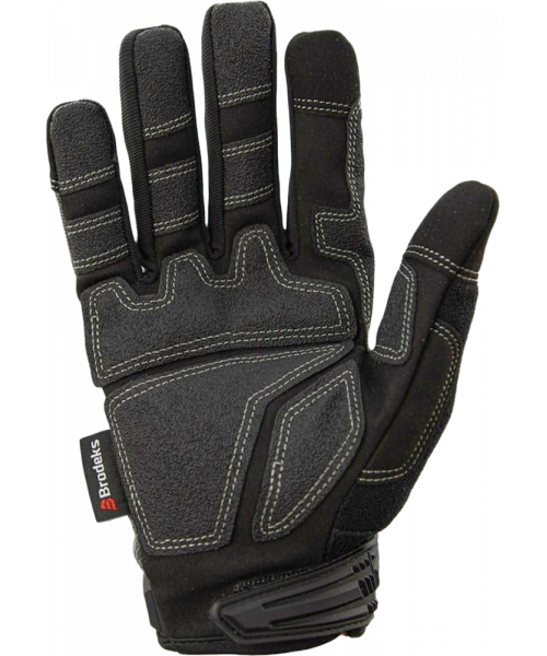 Перчатки Brodeks G-62, серый, чёрный, красный