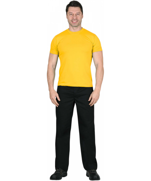 Футболка мужская жёлтая 160 гр/м2