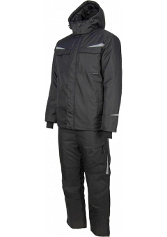 Костюм зимний мужской Brodeks KW603, куртка, брюки, чёрный