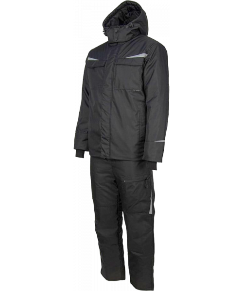 Костюм зимний мужской Brodeks KW603, куртка, брюки, чёрный