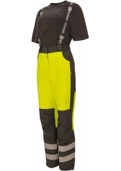 Брюки зимние женские сигнальные Brodeks KW330, жёлтый, чёрный