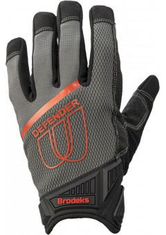 Перчатки Brodeks G-62, серый, чёрный, красный
