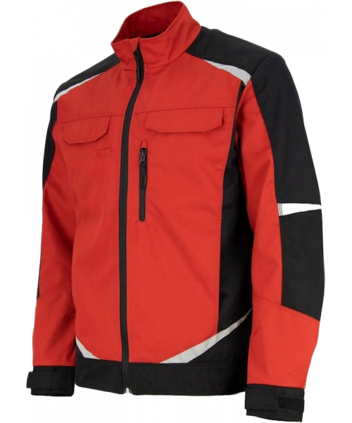 Куртка летняя мужская Brodeks KS202, красный, чёрный