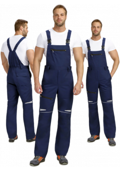 Полукомбинезон мужской ProfLineSpecialist (тк.Смесовая,240), тёмно-синий
