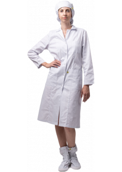 Халат женский Антистатика М-102 тип D, белый