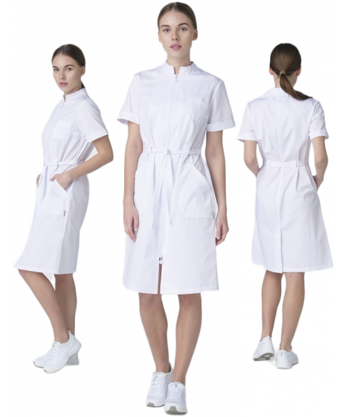 Халат женский Сансара-005 (тк.Смесовая,160) MedLine, белый