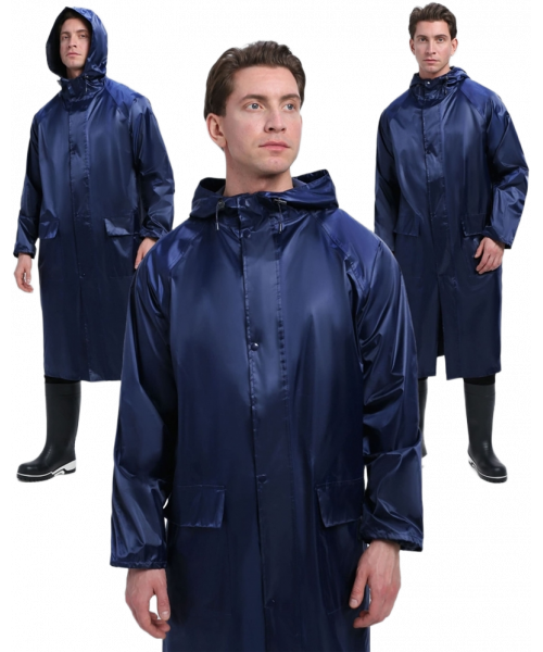 Плащ влагозащитный ProfLineLeader (ПВХ,240), тёмно-синий