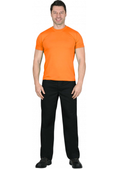 Футболка мужская оранжевая 160 гр/м2