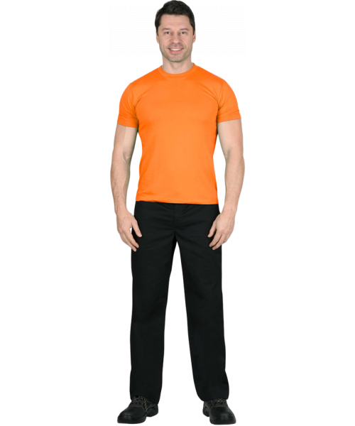 Футболка мужская оранжевая 160 гр/м2