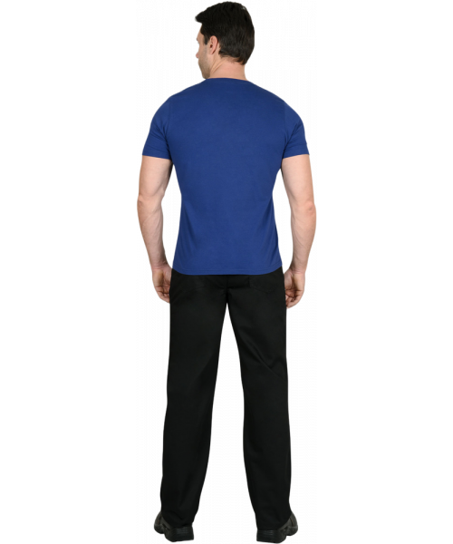 Футболка мужская синяя 160 гр/м2