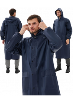 Плащ влагозащитный ProfLineSpecialist (ПВХ,210), тёмно-синий