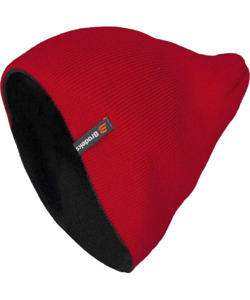 Шапка Brodeks Light Bicolor, красный, чёрный