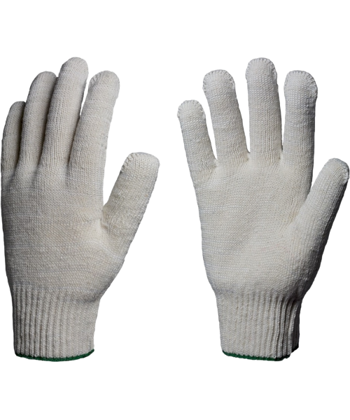 Перчатки ХБ 10кл. Стандарт 30-32гр. 116текс, белые