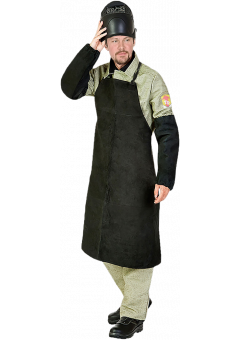 Нарукавники спилковые чёрные