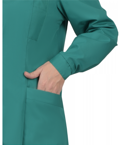 Халат женский с рельефами зелёный
