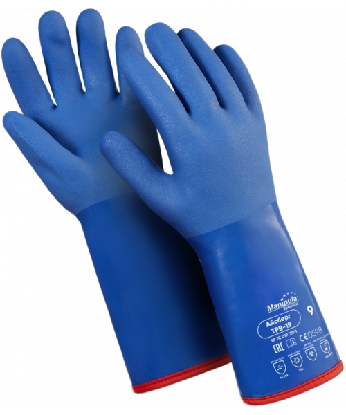 Перчатки Manipula Specialist® Айсберг (хлопок/акриловый мех+ПВХ), ТРВ-19/WG-788