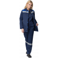Костюм женский Веснис-2 СОП К (тк.Смесовая,210) полукомбинезон, тёмно-синий, васильковый