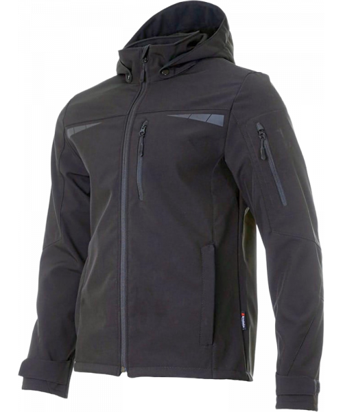 Куртка летняя мужская Софтшелл Brodeks KS207, чёрный
