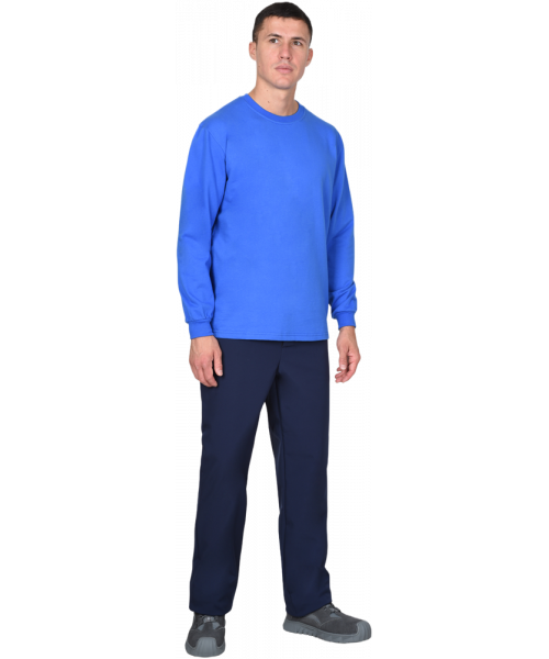 Толстовка васильковая (футер 240 гр/м2)