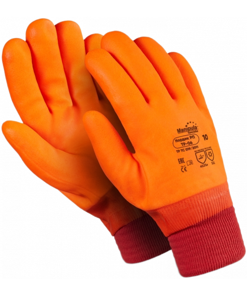Перчатки Manipula Specialist® Нордик РП (джерси+пенополиуретан+ПВХ), TP-06/WG-784