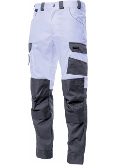 Брюки летние мужские Brodeks KS302, белый, серый