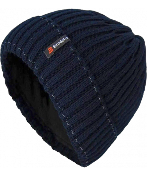 Шапка Brodeks fleece lining, тёмно-синий