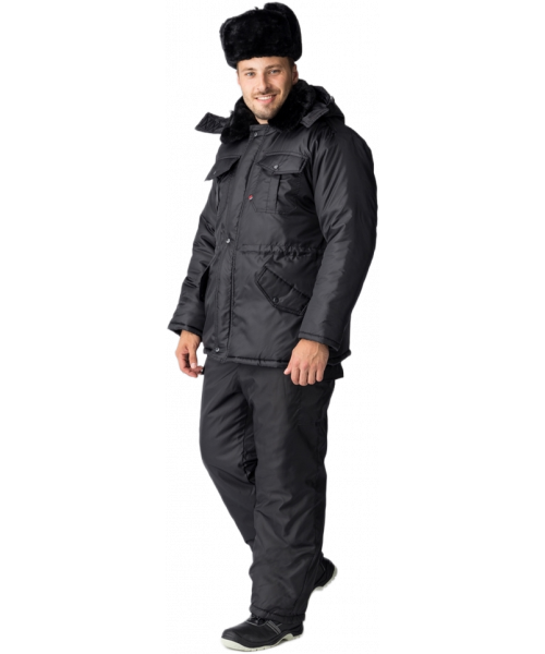 Куртка мужская зимняя Сигур (тк.OxLine,90), чёрный