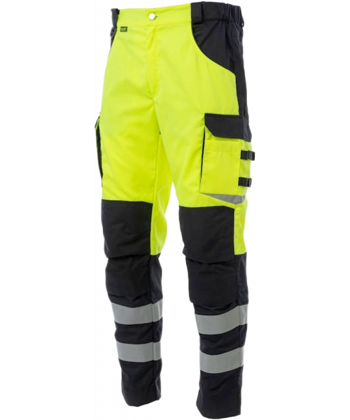 Брюки сигнальные Brodeks KS309, жёлтый, чёрный