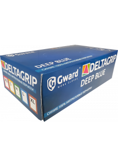 Перчатки нитриловые неопудренные Deltagrip SN тонкие тёмно-синие (Deltagrip Slim SN Deep Blue) Gward