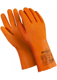 Перчатки Manipula Specialist® Фишер (интерлок+рельефный латекс 1,6мм), L-T-17/CG-948