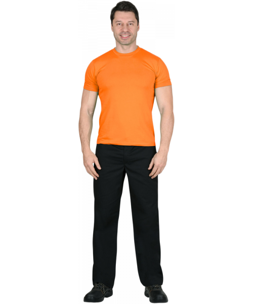 Футболка мужская оранжевая 160 гр/м2
